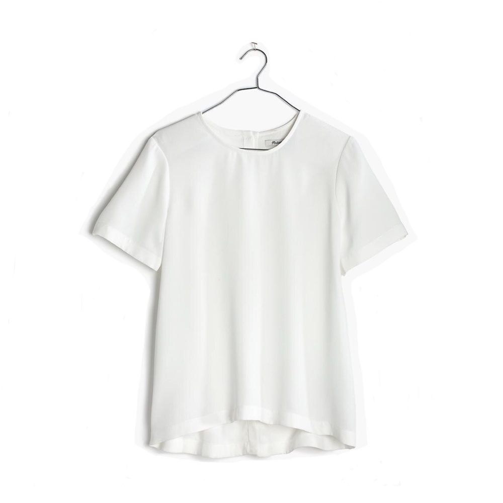 Madewell Short Sleeve Maison Button-Back Top